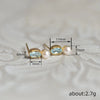 Women's Elegant Geometric Imitation Pearl Copper Electroplated Earrings