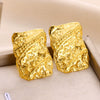 Women's Elegant Light Luxury Titanium Steel Earrings With Bow Pattern And 18K Gold Plated Electroplating Design