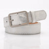 Women's Elegant Minimalist Faux Leather Belt With Alloy Pin Buckle Electroplated Finish