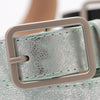 Women's Elegant Minimalist Faux Leather Belt With Alloy Pin Buckle Electroplated Finish