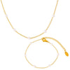 Women's Elegant Round Titanium Steel Electroplated Ochain Necklace Jewelry