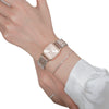 Women's Elegant Simple Alloy Strip Quartz Round Watch Bracelet