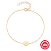 Women's Elegant Simple Daily All Match 925 Sterling Silver Pearl Diamond Spacer Bracelet With Geometric Pattern And Pearl Inlaid