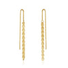 Women's Elegant Simple Fanshaped Geometric Silver Tassel Long Ear Line Earrings With Electroplating