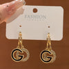 Women's Elegant Simple Style Alloy Earrings With Electroplating