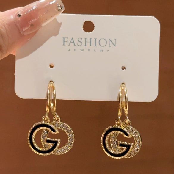 Women's Elegant Simple Style Alloy Earrings With Electroplating