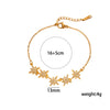 Women's Elegant Star Bracelet In Titanium Steel With Real Gold Plating And Micro Encrusted Zircon Accents