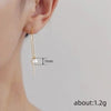 Women's Elegant Sweet Geometric Copper Imitation Pearl Tassel Earrings