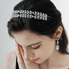 Women's Elegant Zircon Embellished Electroplated Hair Headband For Wedding And Everyday Wear