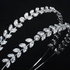 Women's Elegant Zircon Embellished Electroplated Hair Headband For Wedding And Everyday Wear