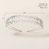 Women's Elegant Zircon Embellished Electroplated Hair Headband For Wedding And Everyday Wear
