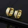 Women's Environmental Protection Copper Geometric Letter Diamondstudded Zircon Earrings