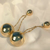 Women's Exaggerated Fashion Acrylic Metal Goldplated Handmade Geometric Earrings