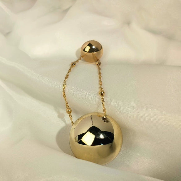 Women's Exaggerated Fashion Acrylic Metal Goldplated Handmade Geometric Earrings