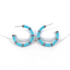 Women's Exaggerated Geometric Antique Style Enamel Glaze Earrings With Electroplated Alloy And Silver Posts