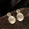Women's Exaggerated Geometric Metal Stud Earrings Fashionable Statement Jewelry With Versatile Modern Styling