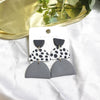 Women's Exaggerated Geometric Soft Pottery Drop Earrings With Silver Ear Posts Statement Fashion Jewelry For Wholesale