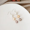 Women's Exotic Natural Baroque Freshwater Pearl 925 Silver Alien Shape Earrings