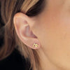Women’s Exquisite Fashion Geometric Mountain Peak Earrings In Electroplated Copper With A Simple Unique High End Design