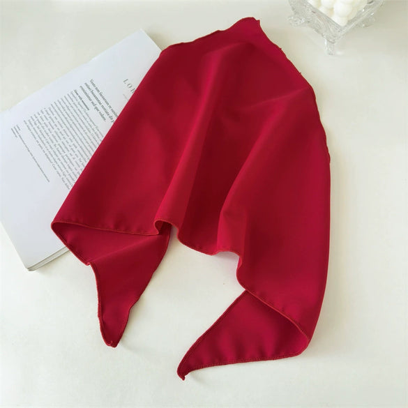 Women's Fabric Geometric Plaid Headscarf