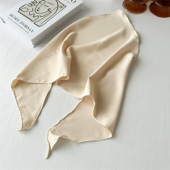 Women's Fabric Geometric Plaid Headscarf