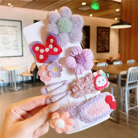 Women's Fabric Handmade Cartoon Plants And Flowers Style Side Bangs Hairpin Hair Accessories