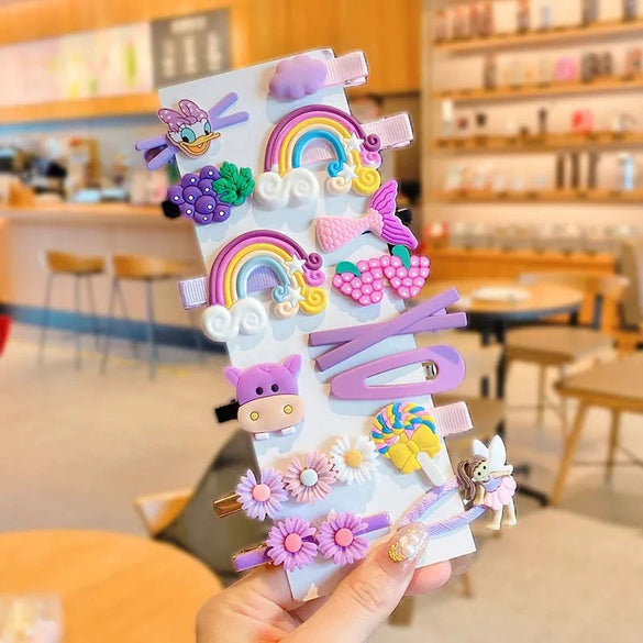 Women's Fabric Handmade Cartoon Plants And Flowers Style Side Bangs Hairpin Hair Accessories