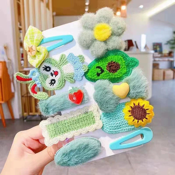 Women's Fabric Handmade Cartoon Plants And Flowers Style Side Bangs Hairpin Hair Accessories