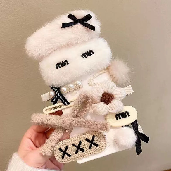 Women's Fabric Handmade Cartoon Plants And Flowers Style Side Bangs Hairpin Hair Accessories