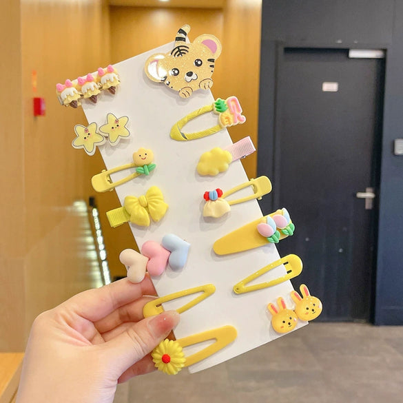 Women's Fabric Handmade Cartoon Plants And Flowers Style Side Bangs Hairpin Hair Accessories