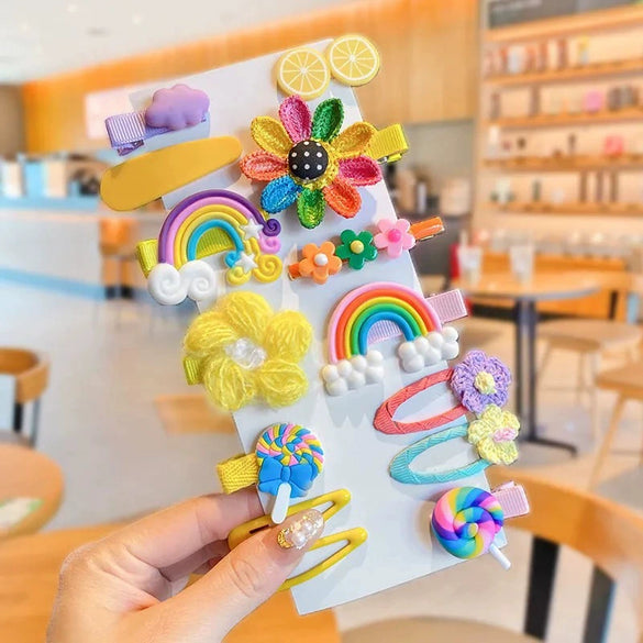 Women's Fabric Handmade Cartoon Plants And Flowers Style Side Bangs Hairpin Hair Accessories
