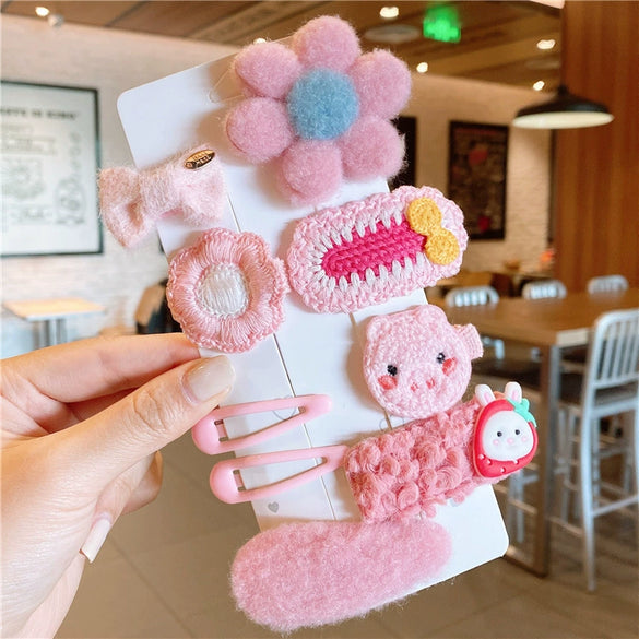 Women's Fabric Handmade Cartoon Plants And Flowers Style Side Bangs Hairpin Hair Accessories