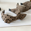 Women's Fabric Handmade Elegant Small Wave Point Hairband With Big Bow Hair Accessories