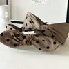 Women's Fabric Handmade Elegant Small Wave Point Hairband With Big Bow Hair Accessories