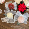 Women's Fabric Mesh Lace Handmade Rose Flower Wrist Bracelet High End Simple Elegant