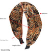 Women's Fabric Printed Ultrawide Hairband In Retro Bohemian And Baroque Style