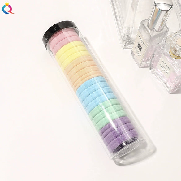 Women’s Fabric Seamless Hair Tie Handmade Basic Hair Ring Gentle Hair Accessory For Everyday Styling