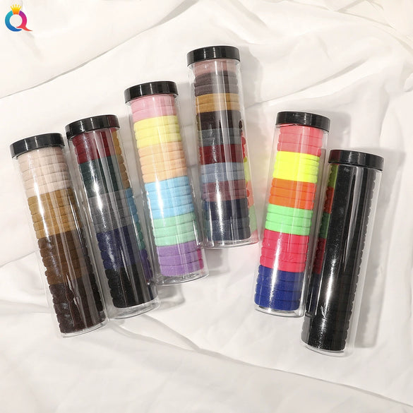 Women’s Fabric Seamless Hair Tie Handmade Basic Hair Ring Gentle Hair Accessory For Everyday Styling