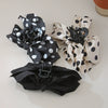 Women's Fabric Wave Dot Big Bow Handmade Hairpin Shark Clip Headwear