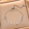 Women's Fade Resistant Gold Plated Titanium Steel Bracelet Fashionable Versatile Jewelry