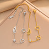 Women's Fade Resistant Gold Plated Titanium Steel Bracelet Fashionable Versatile Jewelry