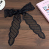 Women's Fairy Lace Geometric Plaid Headband Hair Rope Hair Tie Long Scarf Belt