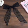 Women's Fairy Lace Geometric Plaid Headband Hair Rope Hair Tie Long Scarf Belt