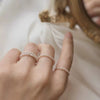 Women's Fashion Acrylic Imitation Pearl Ring With Baroque Pearl Beaded Geometric Design Elegant Statement Ring