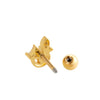 Women's Fashion Allmatch Copper Ear Bone Nail With Flower Pattern