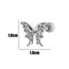 Women's Fashion Allmatch Copper Ear Bone Nail With Flower Pattern