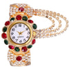 Women's Fashion Alloy Bracelet Quartz Watch With Round Dial