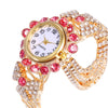 Women's Fashion Alloy Bracelet Quartz Watch With Round Dial