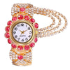 Women's Fashion Alloy Bracelet Quartz Watch With Round Dial
