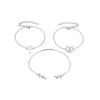 Women's Fashion Alloy Bracelet Set Hollow Cat Coconut Tree And Leaf Charm Bracelets Electroplated Hand Jewelry